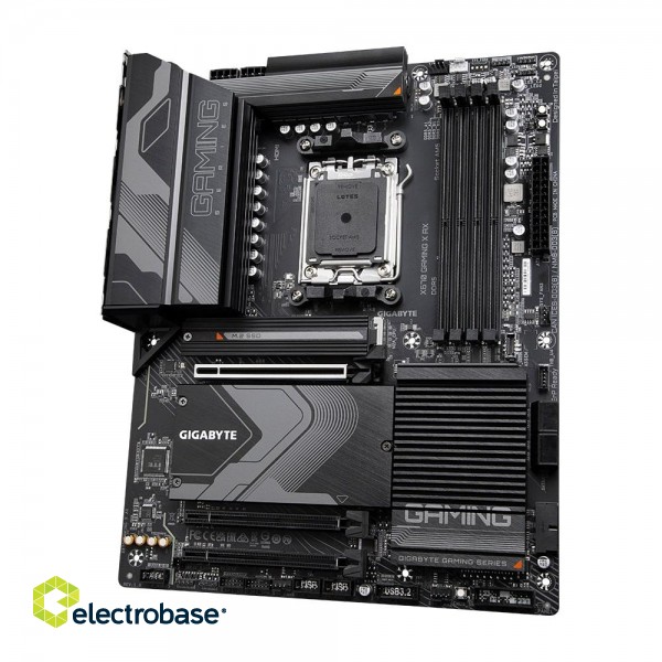 Gigabyte | X670 GAMING X AX 1.0 M/B | Processor family AMD | Processor socket AM5 | DDR5 DIMM | Memory slots 4 | Supported hard disk drive interfaces 	SATA image 5