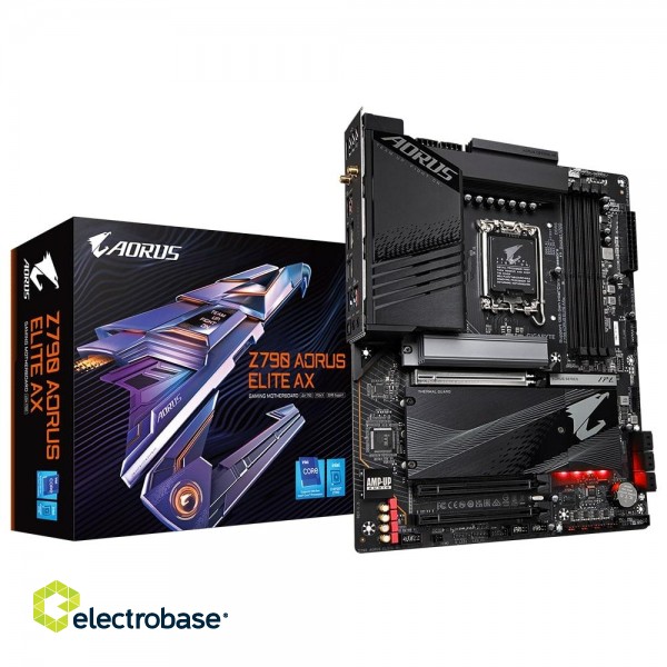 Gigabyte | Z790 AORUS ELITE AX 1.0 M/B | Processor family Intel | Processor socket  LGA1700 | DDR4 DIMM | Memory slots 4 | Supported hard disk drive interfaces 	SATA image 2