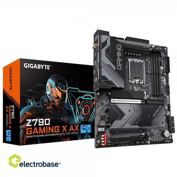 Gigabyte | Z790 GAMING X AX 1.0 M/B | Processor family Intel | Processor socket  LGA1700 | DDR5 DIMM | Memory slots 4 | Supported hard disk drive interfaces 	SATA image 2