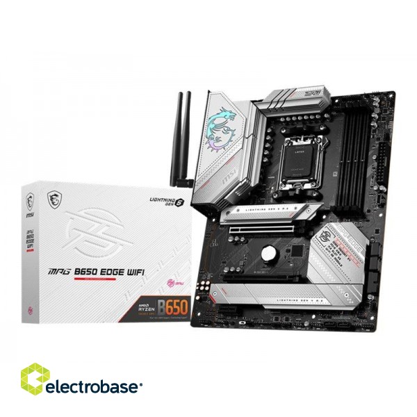 MSI | MPG B650 EDGE WIFI | Processor family AMD | Processor socket AM5 | DDR5 | Number of SATA connectors 6 image 4