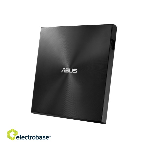 Asus | ZenDrive U9M | Interface USB 2.0 | DVD±RW | CD read speed 24 x | CD write speed 24 x | Black image 3