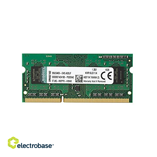 Kingston | 4 GB | DDR3 | 1600 MHz | Notebook | Registered No | ECC No image 1