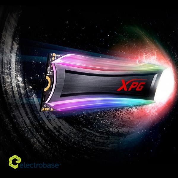 ADATA | Spectrix S40G RGB | 1000 GB | SSD interface M.2 NVME | Read speed 3500 MB/s | Write speed 3000 MB/s фото 4