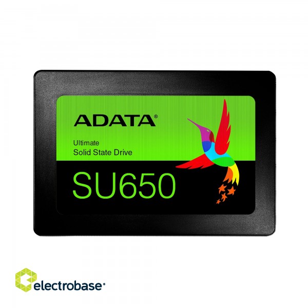 ADATA | Ultimate SU650 3D NAND SSD | 960 GB | SSD form factor 2.5” | Solid-state drive interface SATA | Read speed 520 MB/s | Write speed 450 MB/s фото 4