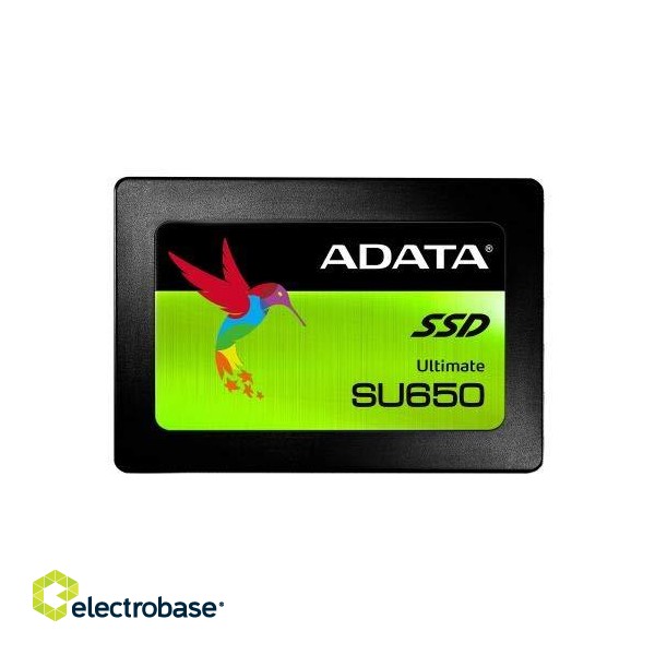 ADATA | Ultimate SU650 | ASU650SS-240GT-R | 240 GB | SSD form factor 2.5” | SSD interface SATA | Read speed 520 MB/s | Write speed 450 MB/s фото 1