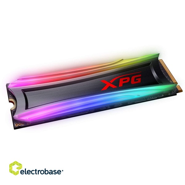ADATA | XPG SPECTRIX S40G RGB | 512 GB | SSD interface M.2 NVME | Read speed 3500 MB/s | Write speed 2400 MB/s фото 1