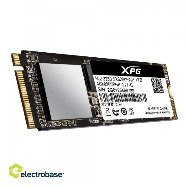 ADATA | XPG SX8200 Pro | 1000 GB | SSD interface M.2 NVME | Read speed 3500 MB/s | Write speed 3000 MB/s image 4