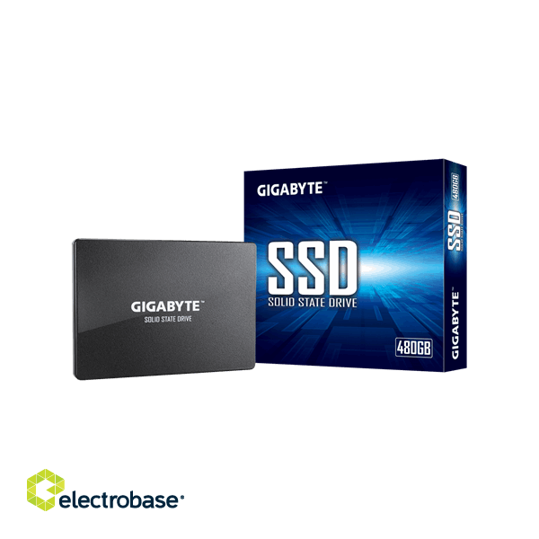 Gigabyte | GP-GSTFS31480GNTD | 480 GB | SSD interface SATA | Read speed 550 MB/s | Write speed 480 MB/s image 1