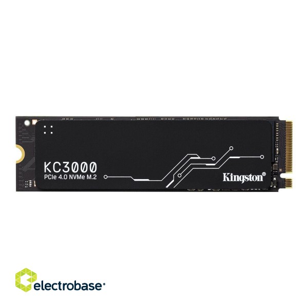 Kingston | SSD | KC3000 | 2048 GB | SSD form factor M.2 2280 | SSD interface PCIe 4.0 NVMe M.2 | Read speed 7000 MB/s | Write speed 7000 MB/s фото 1