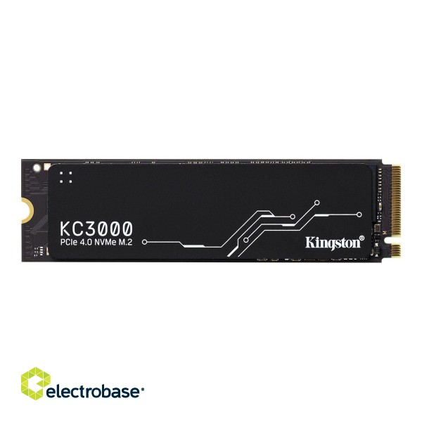 Kingston | SSD | KC3000 | 512 GB | SSD form factor M.2 2280 | SSD interface PCIe 4.0 NVMe M.2 | Read speed 3900 MB/s | Write speed 7000 MB/s image 2