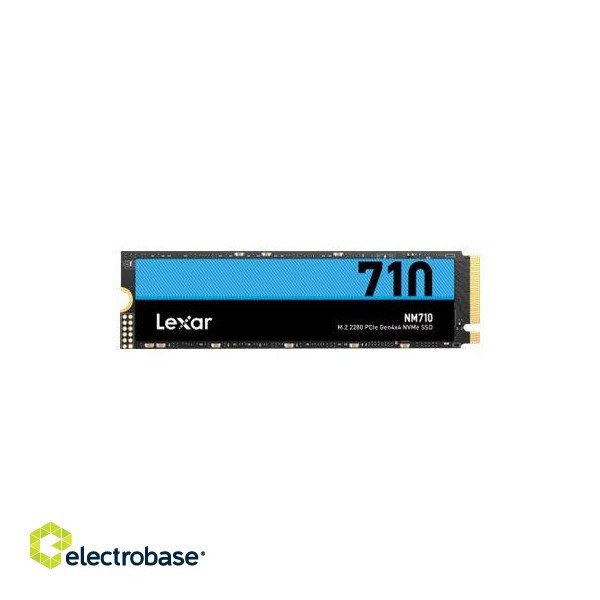 Lexar | M.2 NVMe SSD | NM710 | 500 GB | SSD form factor M.2 2280 | SSD interface PCIe Gen4x4 | Read speed 5000 MB/s | Write speed 2600 MB/s image 2