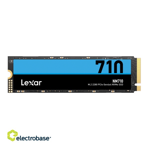 Lexar | M.2 NVMe SSD | NM710 | 2000 GB | SSD form factor M.2 2280 | SSD interface PCIe Gen4x4 | Read speed 4850 MB/s | Write speed 4500 MB/s image 1