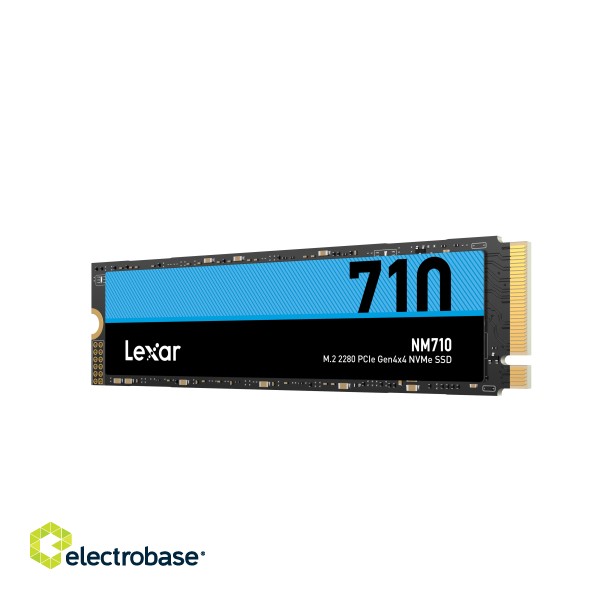 Lexar | M.2 NVMe SSD | NM710 | 500 GB | SSD form factor M.2 2280 | SSD interface PCIe Gen4x4 | Read speed 5000 MB/s | Write speed 2600 MB/s paveikslėlis 3