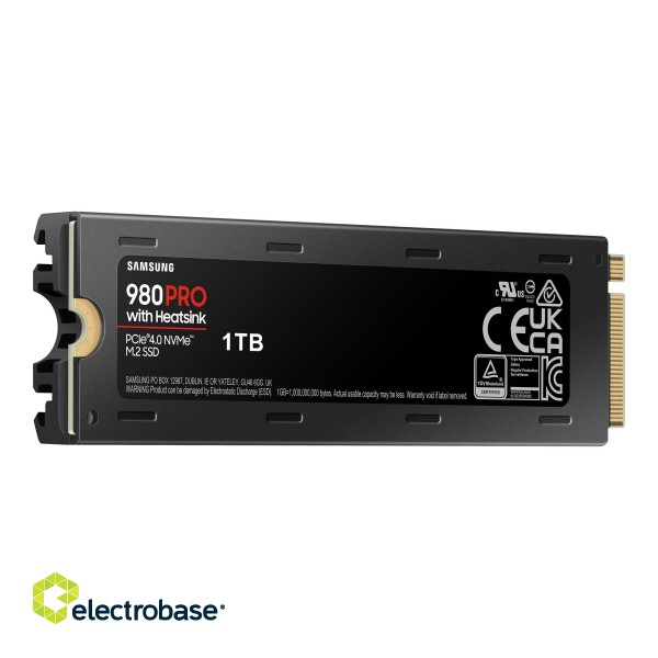 Samsung | 980 PRO with Heatsink | 1000 GB | SSD form factor M.2 2280 | SSD interface M.2 NVMe 1.3c | Read speed 7000 MB/s | Write speed 5000 MB/s фото 8