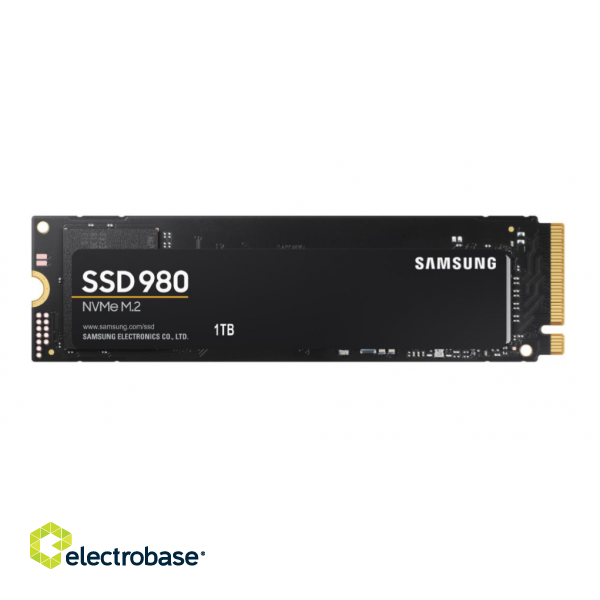 Samsung | V-NAND SSD | 980 | 1000 GB | SSD form factor M.2 2280 | SSD interface M.2 NVME | Read speed 3500 MB/s | Write speed 3000 MB/s фото 1