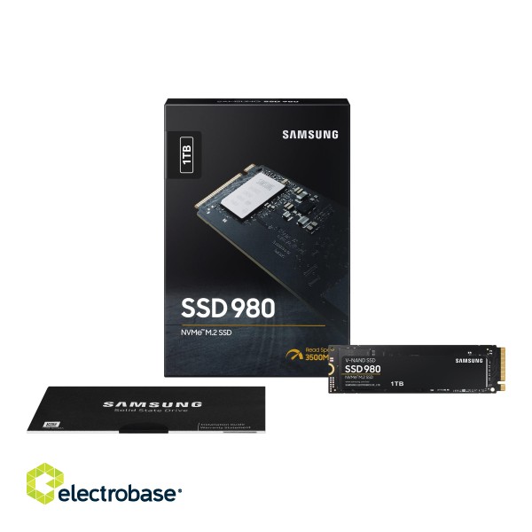 Samsung | V-NAND SSD | 980 | 1000 GB | SSD form factor M.2 2280 | SSD interface M.2 NVME | Read speed 3500 MB/s | Write speed 3000 MB/s фото 8