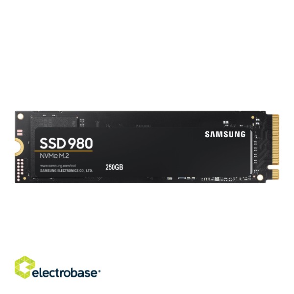 Samsung | V-NAND SSD | 980 | 250 GB | SSD form factor M.2 2280 | SSD interface M.2 NVME | Read speed 2900 MB/s | Write speed 1300 MB/s image 2
