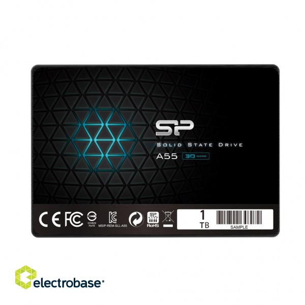 Silicon Power | A55 | 1000 GB | SSD interface SATA | Read speed 560 MB/s | Write speed 530 MB/s image 1