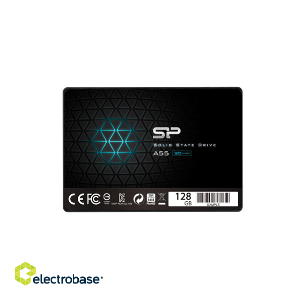 Silicon Power | A55 | 128 GB | SSD form factor 2.5" | SSD interface SATA | Read speed 550 MB/s | Write speed 420 MB/s фото 1