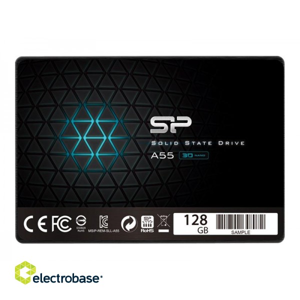 Silicon Power | A55 | 128 GB | SSD form factor 2.5" | SSD interface SATA | Read speed 550 MB/s | Write speed 420 MB/s фото 2