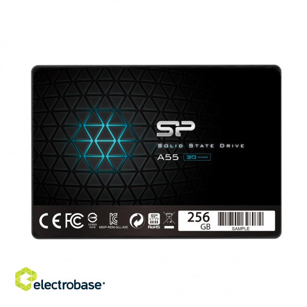 Silicon Power | A55 | 256 GB | SSD form factor 2.5" | SSD interface SATA | Read speed 550 MB/s | Write speed 450 MB/s фото 1