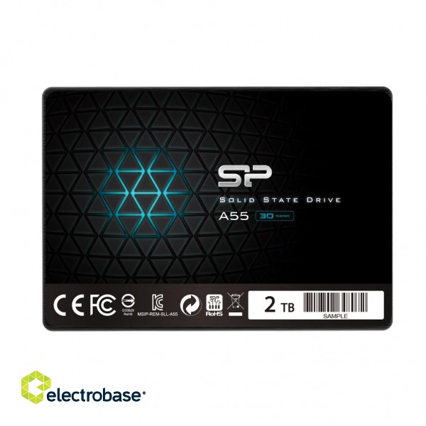 Silicon Power | Ace | A55 | 2000 GB | SSD form factor 2.5" | SSD interface SATA III | Read speed 500 MB/s | Write speed 450 MB/s image 1