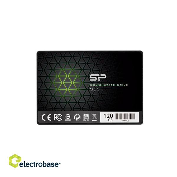 Silicon Power | S56 | 120 GB | SSD form factor 2.5" | SSD interface SATA | Read speed 460 MB/s | Write speed 360 MB/s paveikslėlis 1