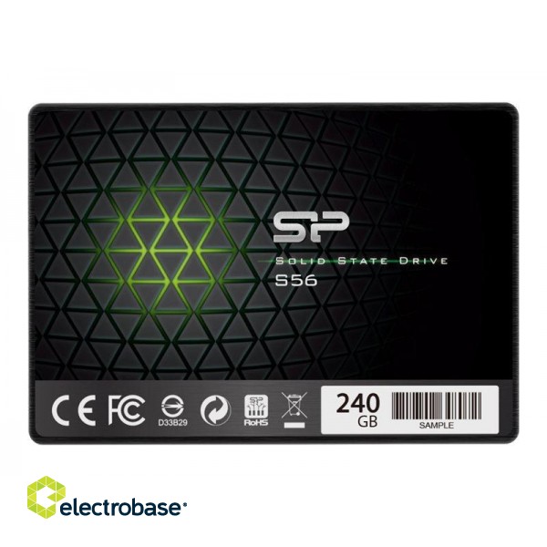Silicon Power | S56 | 240 GB | SSD form factor 2.5" | SSD interface SATA | Read speed 460 MB/s | Write speed 450 MB/s фото 2