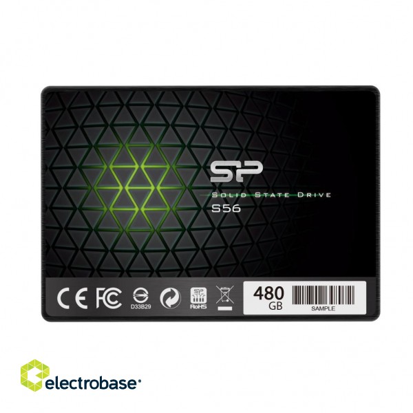 Silicon Power | S56 | 480 GB | SSD form factor 2.5" | SSD interface SATA | Read speed 560 MB/s | Write speed 530 MB/s фото 1