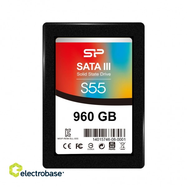 Silicon Power | Slim S55 | 960 GB | SSD form factor 2.5" | SSD interface Serial ATA III image 1