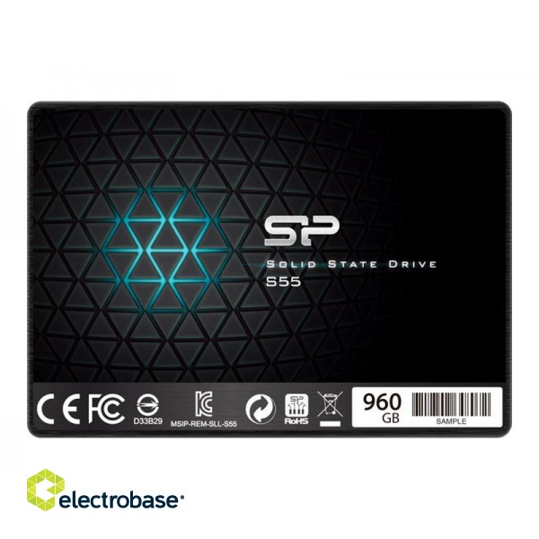 Silicon Power | Slim S55 | 960 GB | SSD form factor 2.5" | SSD interface Serial ATA III paveikslėlis 2