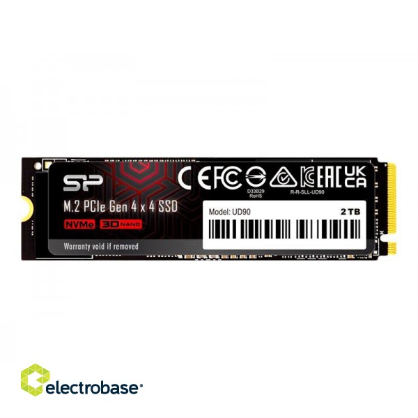 Silicon Power | SSD | UD85 | 2000 GB | SSD form factor M.2 2280 | SSD interface PCIe Gen4x4 | Read speed 3600 MB/s | Write speed 2800 MB/s paveikslėlis 2