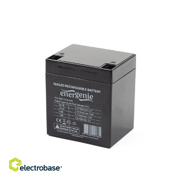 EnerGenie Rechargeable battery 12 V 4.5 AH for UPS | EnerGenie image 1