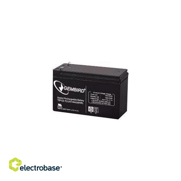 EnerGenie | Rechargeable battery 12 V 7 AH for UPS image 1