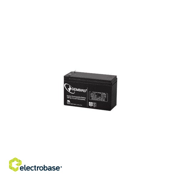 EnerGenie | Rechargeable battery 12 V 7 AH for UPS image 3
