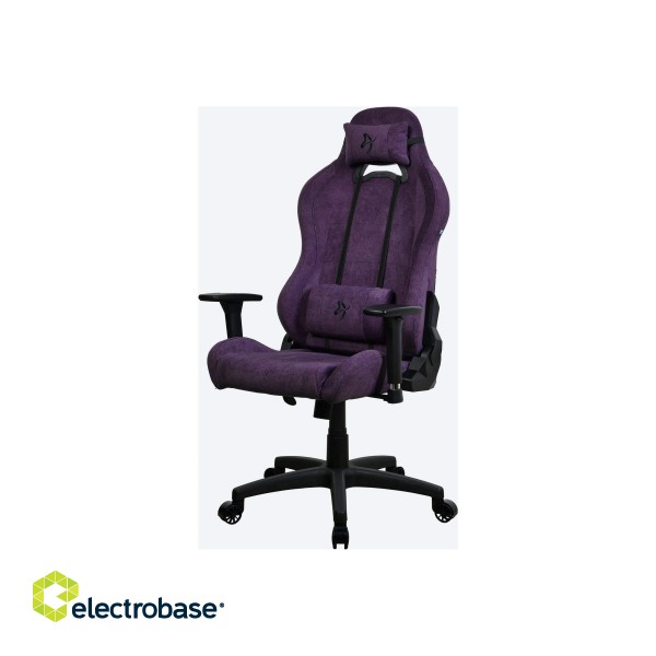 Arozzi Frame material: Metal; Wheel base: Aluminium; Upholstery: Soft fabric | Arozzi | Gaming Chair | Torretta | Purple
