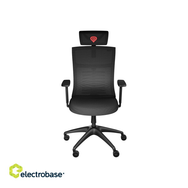 Genesis Ergonomic Chair Astat 200 Base material Nylon; Castors material: Nylon with CareGlide coating | Black фото 2