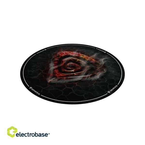 Genesis Tellur 400 Round Lava Floor Mat | Black paveikslėlis 3