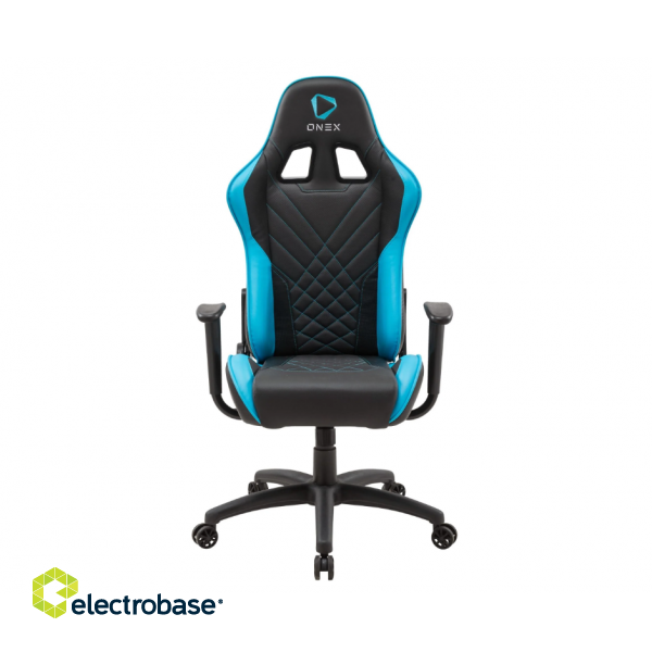 Onex PVC; Nylon caster; Metal | Onex | Gaming Chairs | ONEX GX220 | Black/ Blue image 1