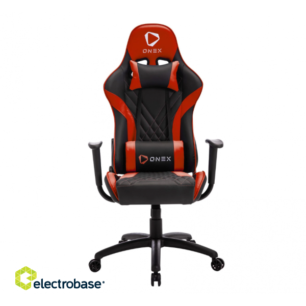 Onex PVC; Nylon caster; Metal | Onex | Gaming chairs | ONEX GX2 | Black/ Red image 1