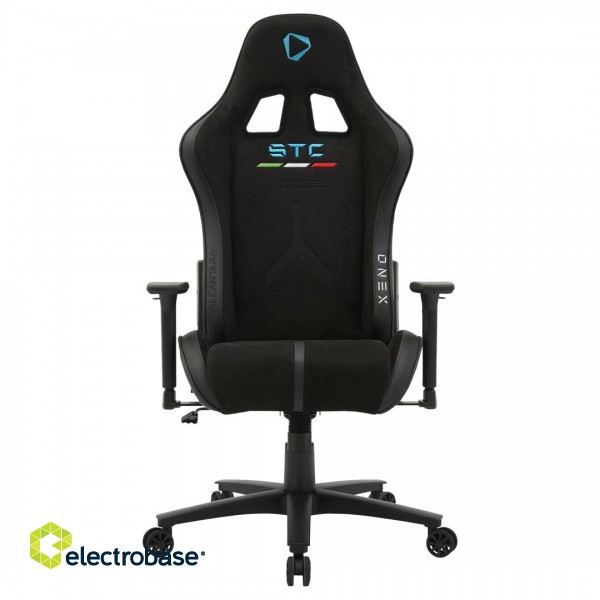 Onex PVC; Nylon caster; Metal | Gaming chairs | ONEX STC Alcantara | Black paveikslėlis 2