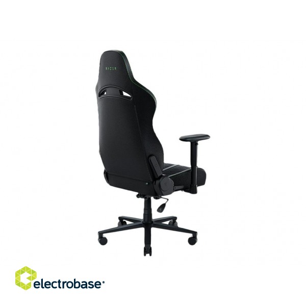 Razer Enki X Ergonomic Gaming Chair EPU Synthetic Leather; Steel; High density Polyurethane Moulded Foam | Black/Green paveikslėlis 3