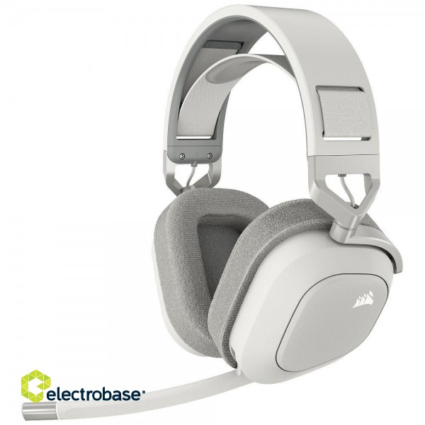 Corsair | Gaming Headset | HS80 MAX | Built-in microphone | Bluetooth | Wireless | Bluetooth | Over-Ear | Wireless | White image 1