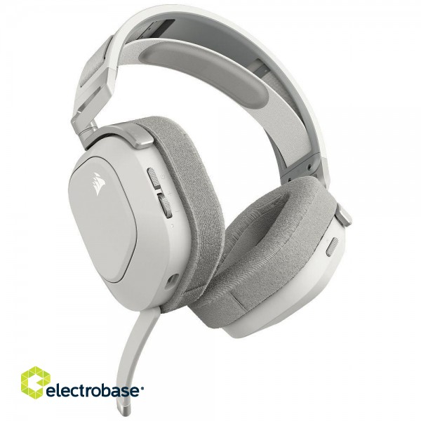 Corsair | Gaming Headset | HS80 MAX | Built-in microphone | Bluetooth | Wireless | Bluetooth | Over-Ear | Wireless | White image 5