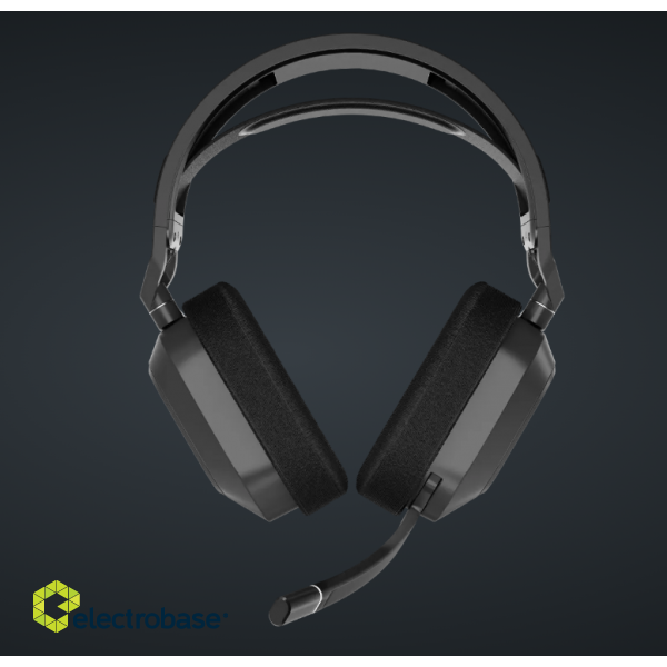 Corsair | Gaming Headset | HS80 Max | Built-in microphone | Bluetooth | Wireless | Bluetooth | Over-Ear | Wireless | Steel Gray image 5