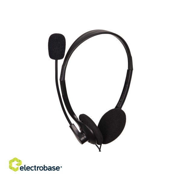 Gembird | Stereo headset | MHS-123 | Built-in microphone | 3.5 mm | Black paveikslėlis 2