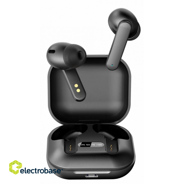 Gembird | TWS Earbuds | FitEar-X100B | In-Ear Bluetooth | Black image 4