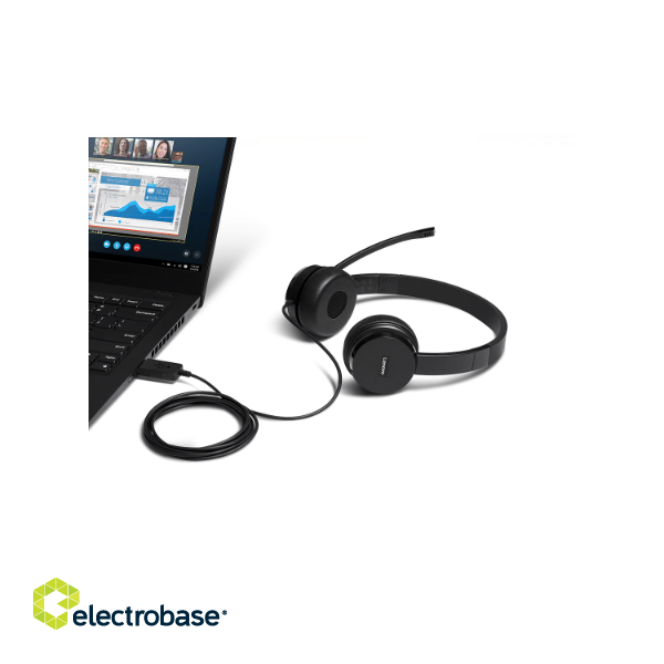 Lenovo | 100 USB Stereo Headset | Yes | Over-ear USB Type-A image 5