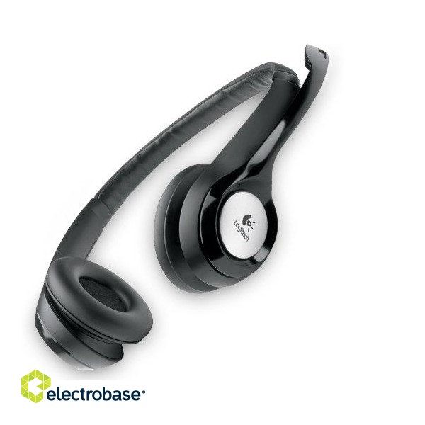 Logitech | Computer headset | H390 | On-Ear Built-in microphone | USB Type-A | Black image 10