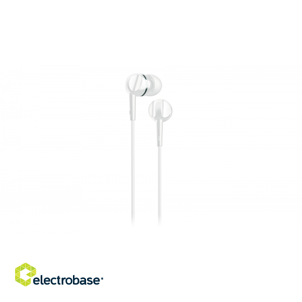 Motorola | Headphones | Earbuds 105 | In-ear Built-in microphone | In-ear | 3.5 mm plug | White фото 2